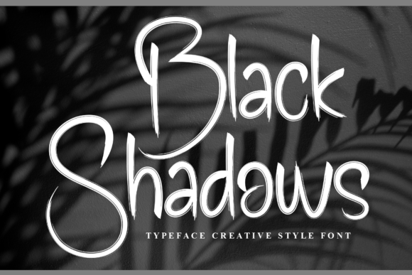 Black Shadows: Elevating Design with Playful Handwritten Charm