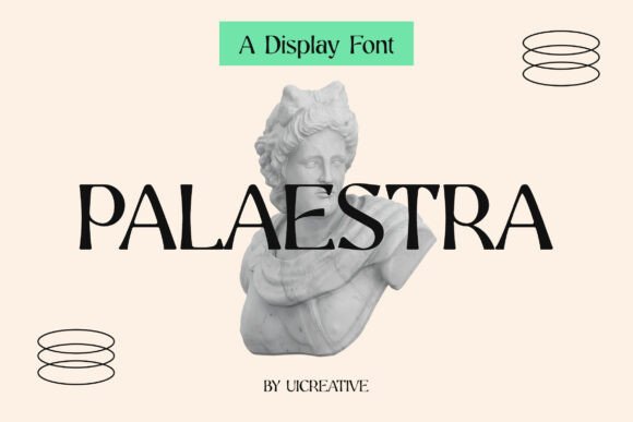Palaestra: An Elegant Display Font for Modern Design