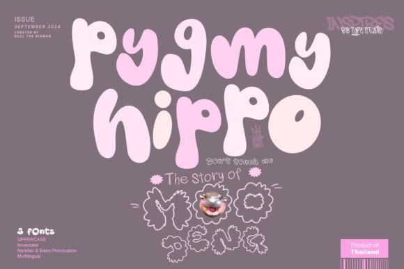 Pygmy Hippo: The Playful Font Trio for Vibrant Design